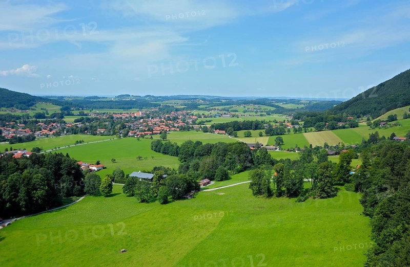 View from the Kampenwandbahn to Aschau