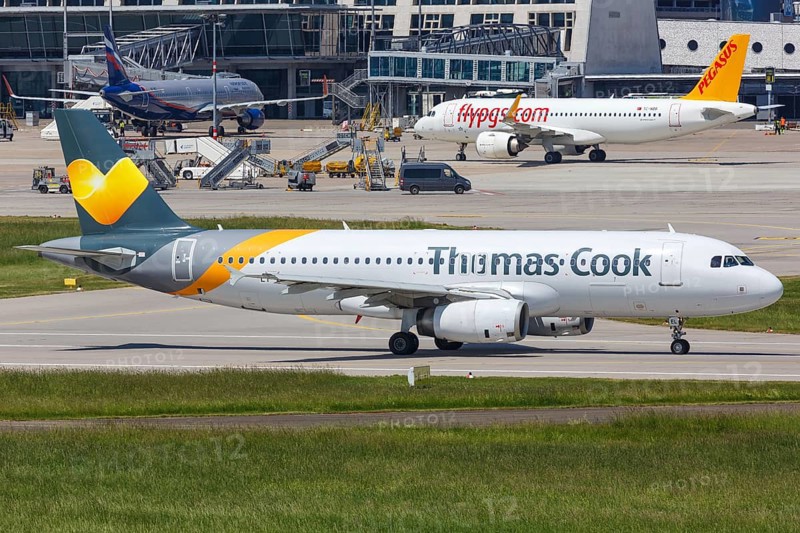 A Thomas Cook Avion Express Airbus A320 with registration LY-VEL at Stuttgart Airport