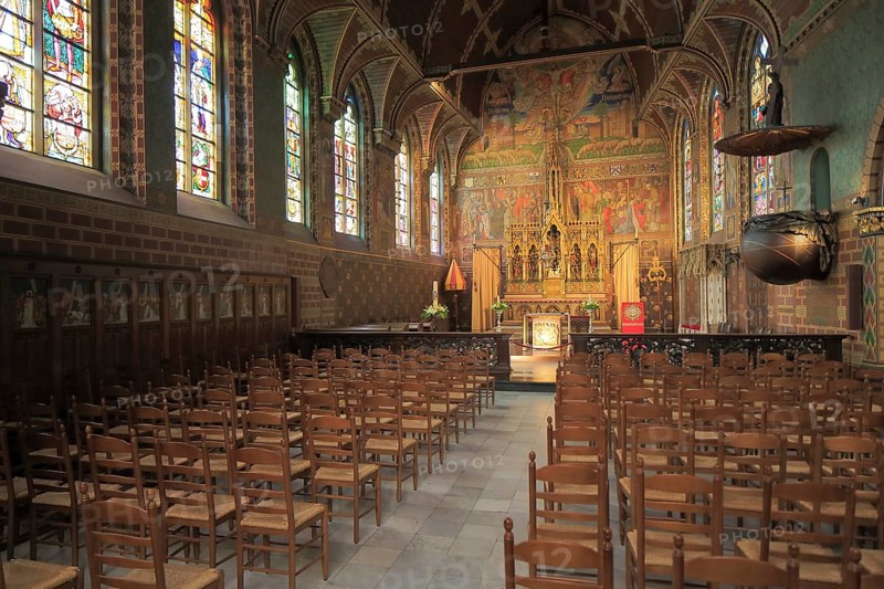 Interior of the Gothic Chapel of the Holy Blood Heiligbloedkapel on Castle Square