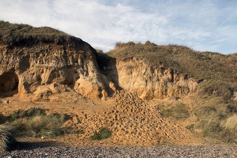 Cliff erosion between Sizewell and Thorpeness