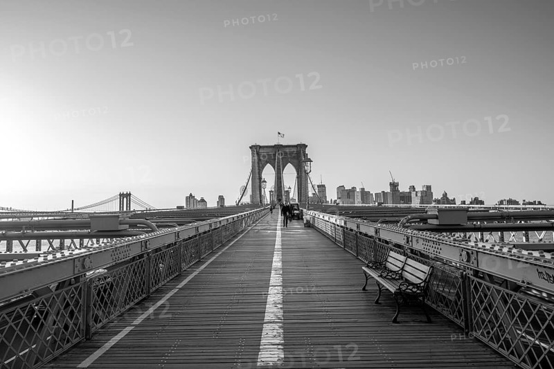Brooklyn Bridge bei Sonnenaufgang