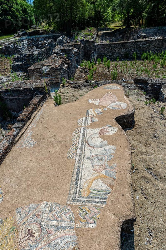 Mosaic in the Archaeological Park of Dion
