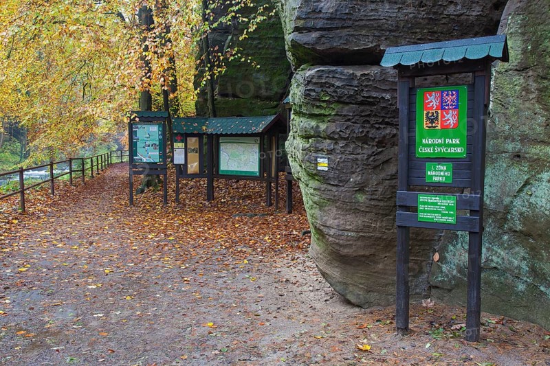 Sign of the Kamnitz Gorge