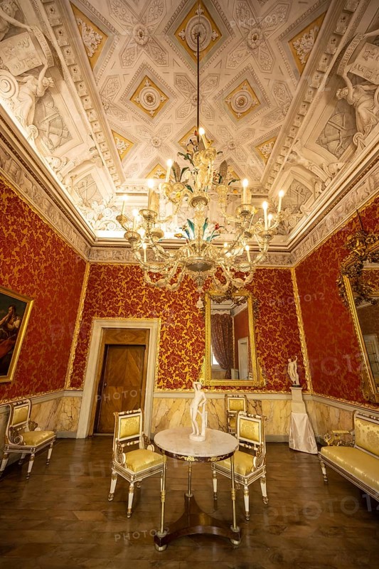 Historical living room of a Venetian palace