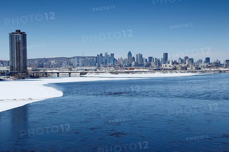 High-rise buildings on the Saint Lawrence River