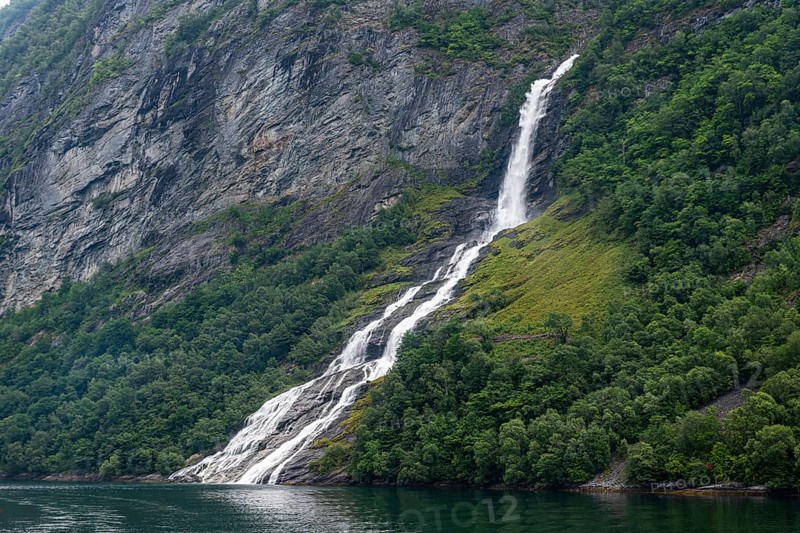 Waterfall in Geirangerfjord