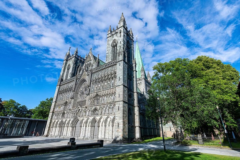 Facade of the Nidaros Cathedral