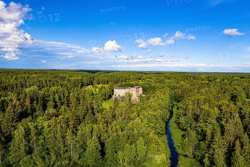 Aerial of Raseburg castle