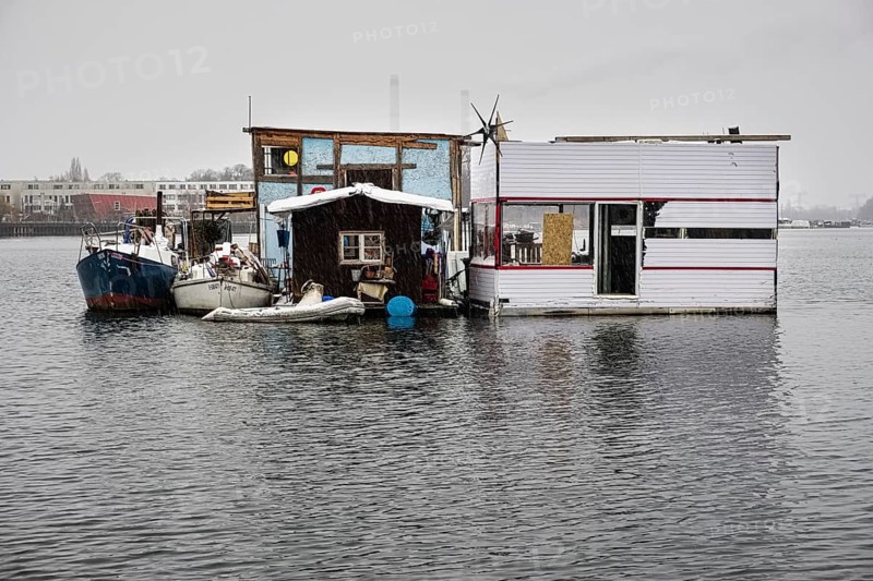 Houseboats on Rummelsburg Bay