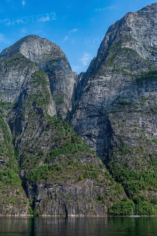 Steep cliffs in Geirangerfjord