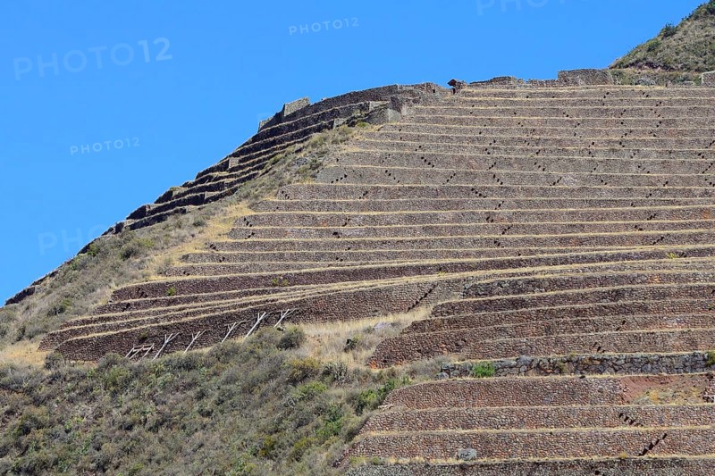 Walled terraces in the Inca ruin complex