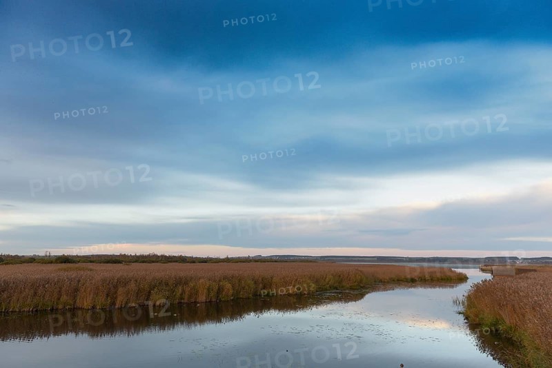 Kanzach in front of the mouth into the Federsee lake