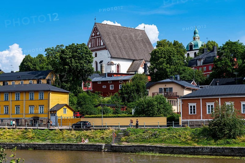 Porvoo cathedral in the wooden town of Poorvo