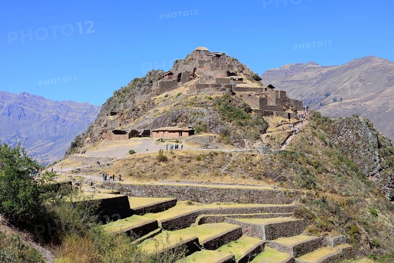 Walled terraces in the Inca ruin complex