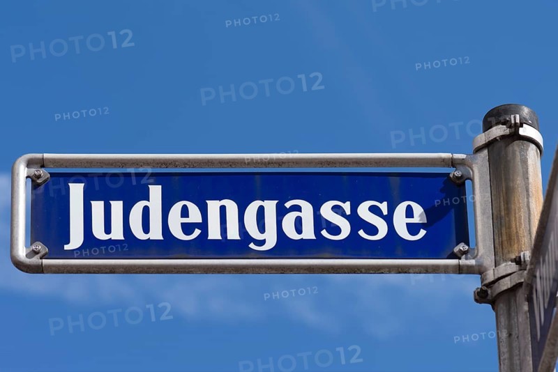 Street sign in Judengasse