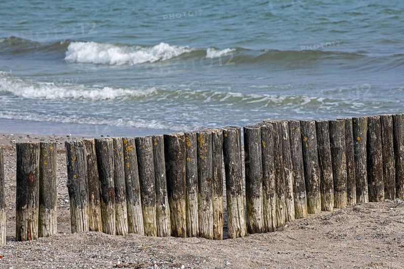 Buhne am Strand