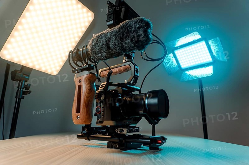 Full frame camera with external monitor
