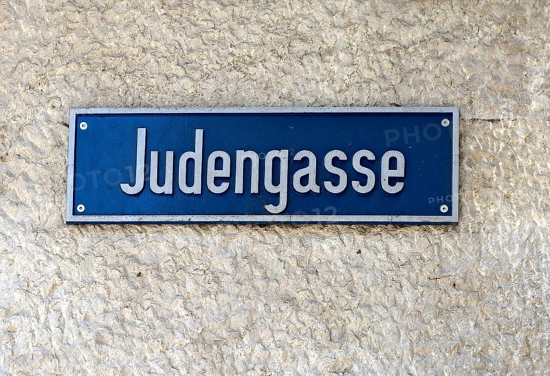 Street sign JUDENGASSE
