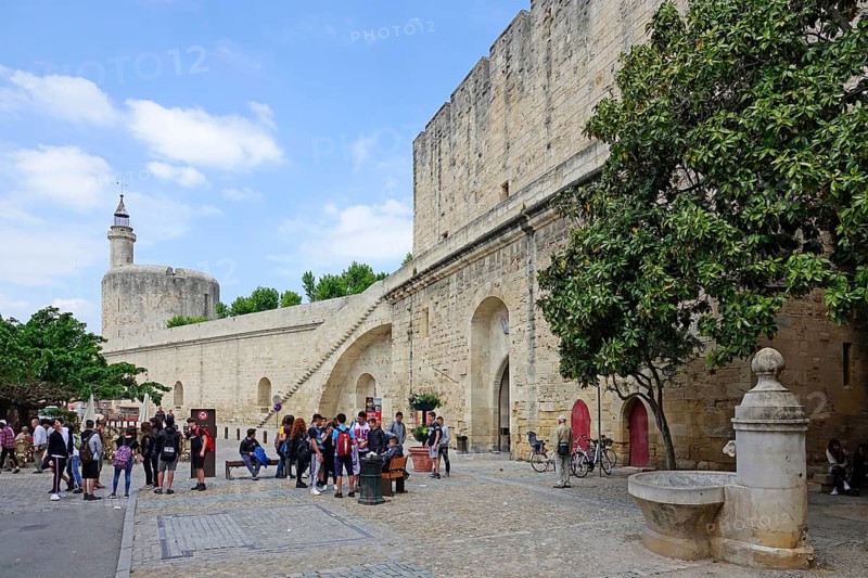 Tour de Constance tower and Porte de la Gardette in the northern ramparts