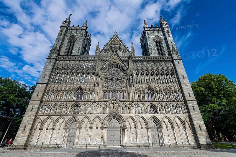 Facade of the Nidaros Cathedral