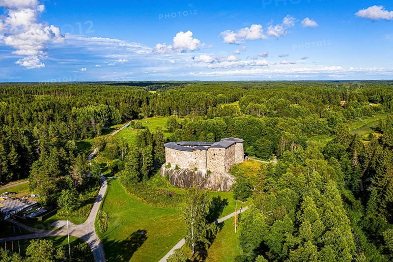 Aerial of Raseburg castle