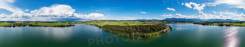 360 degree panorama of Riegsee