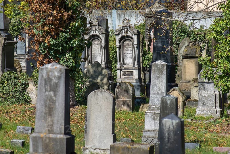 Gravestones at the Old Jewish Cemetery