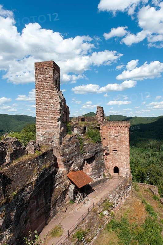 Medieval rock castle