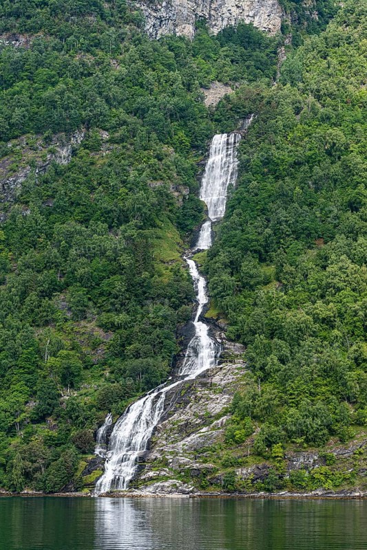Waterfall in Geirangerfjord