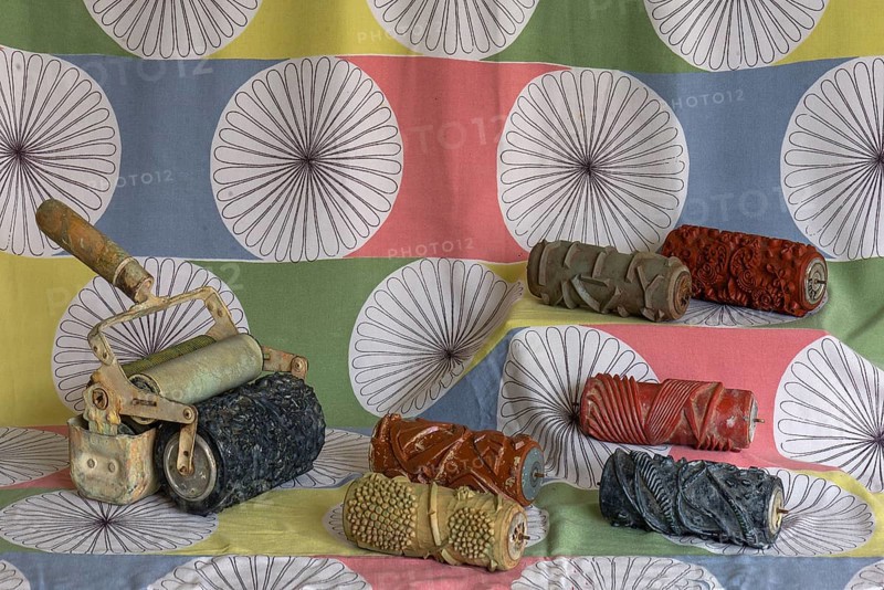 Sample rolls of a former painter's shop from the 1950s