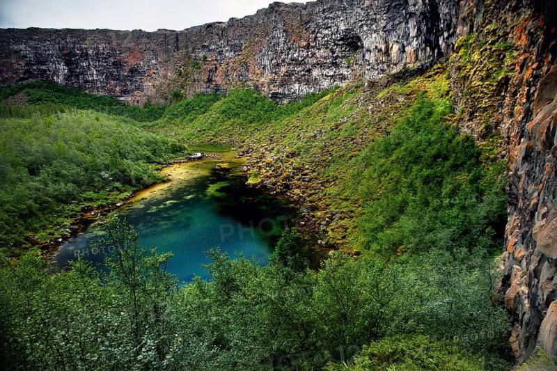 Lava rock canyon