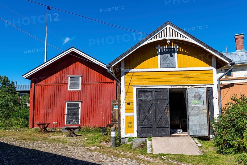 Old wooden buildings in the Unesco world heritage site