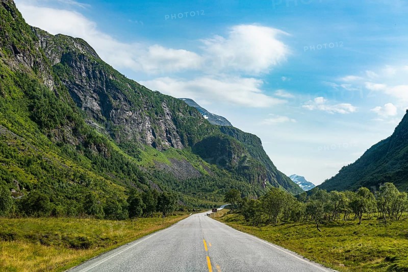 Long stright road