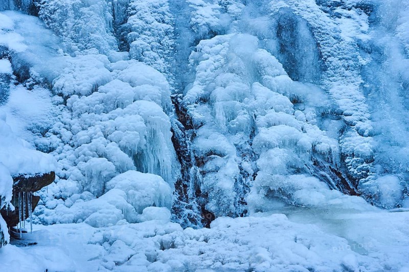 Frozen Riesloch waterfalls