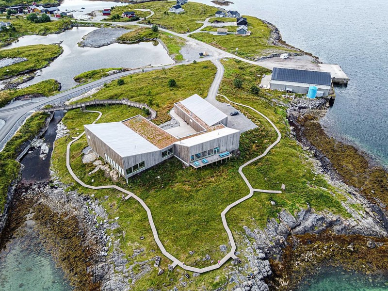Aerial of the tourist information center