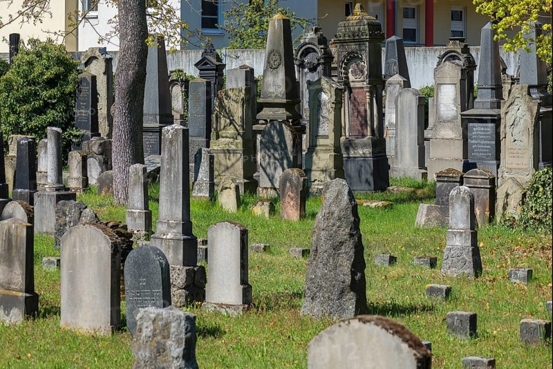 Gravestones at the Old Jewish Cemetery