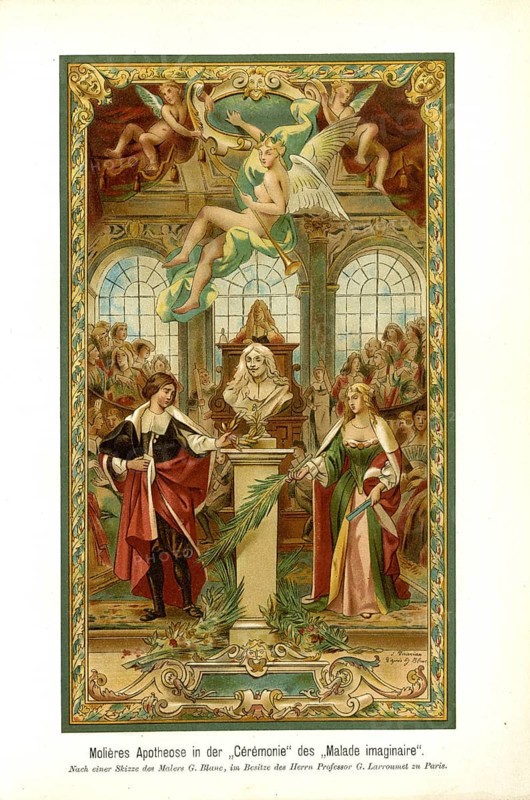 Moliere's apotheosis in the Ceremonie des Malade imaginaire