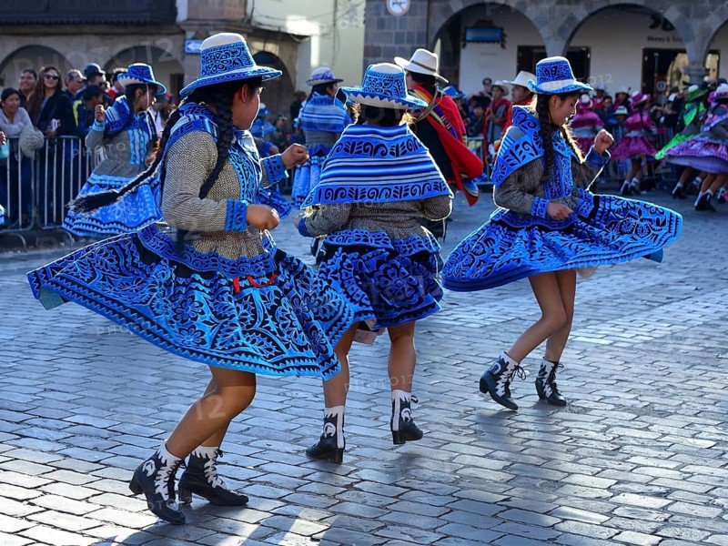 Parade on the eve of Inti Raymi