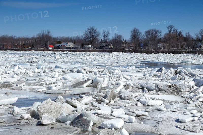 Pack ice in spring