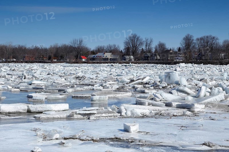 Pack ice in spring