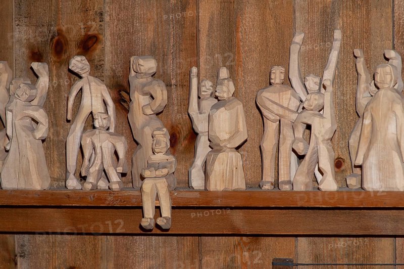 Carved wooden figures