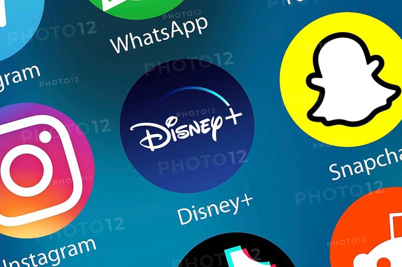 Disney+ Disney Plus Movies Videos Streaming Logo Icon on the Internet Background in Germany