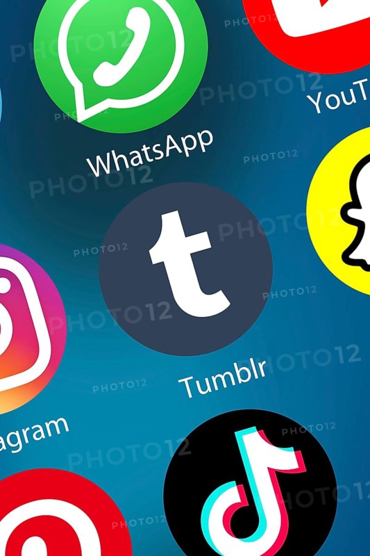Tumblr logo social media icon social network on the internet background in germany