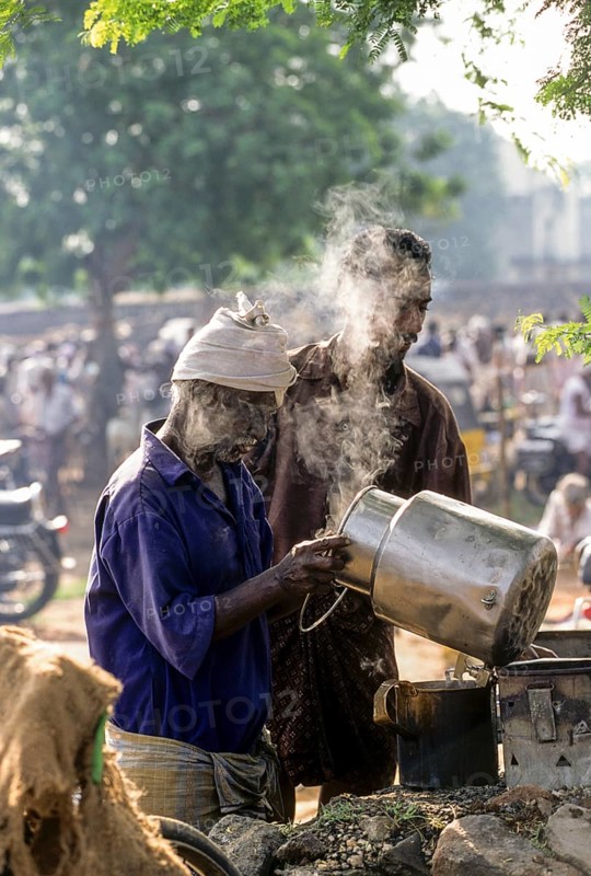 Mobile Tea shop in a periodical market at Perundurai