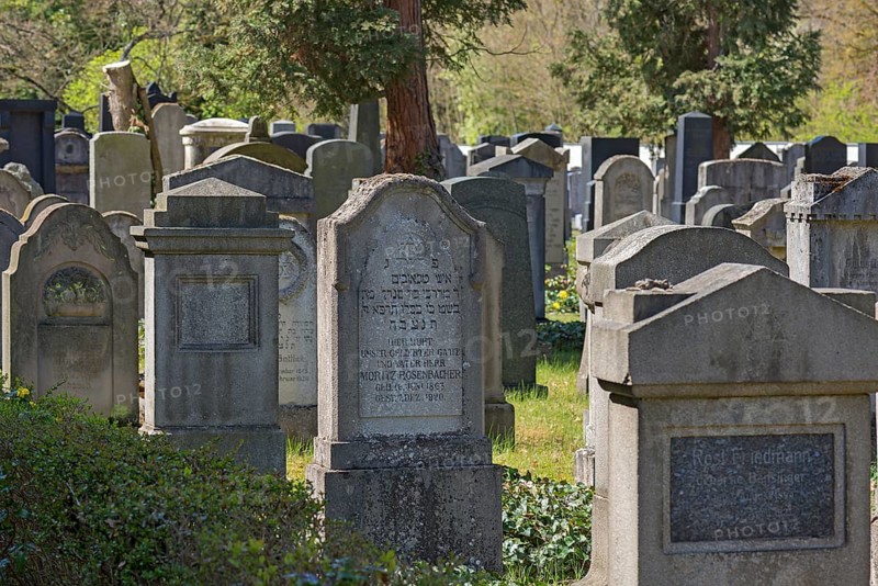 Gravestones at the New Jewish Cemetery