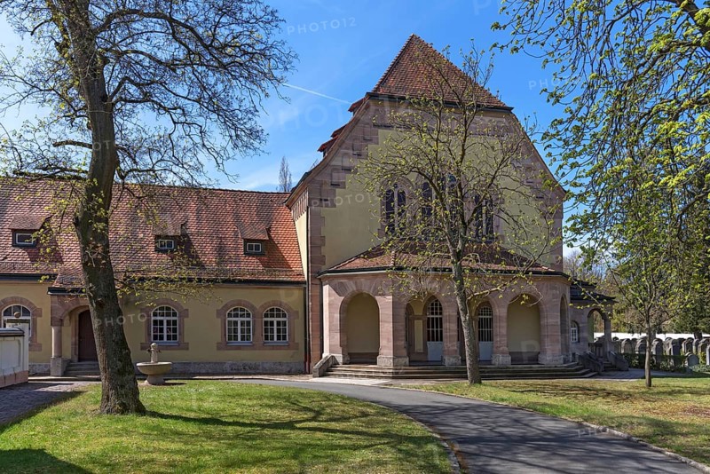Mourning hall of the New Jewish Cemetery