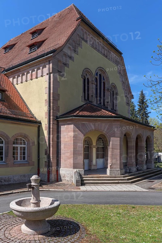 Mourning hall of the New Jewish Cemetery