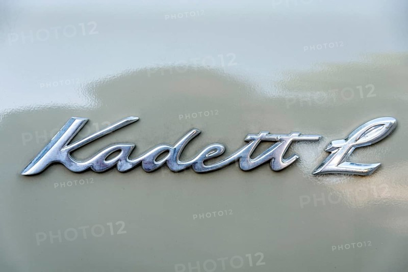Type plate on classic car Opel Kadett type B