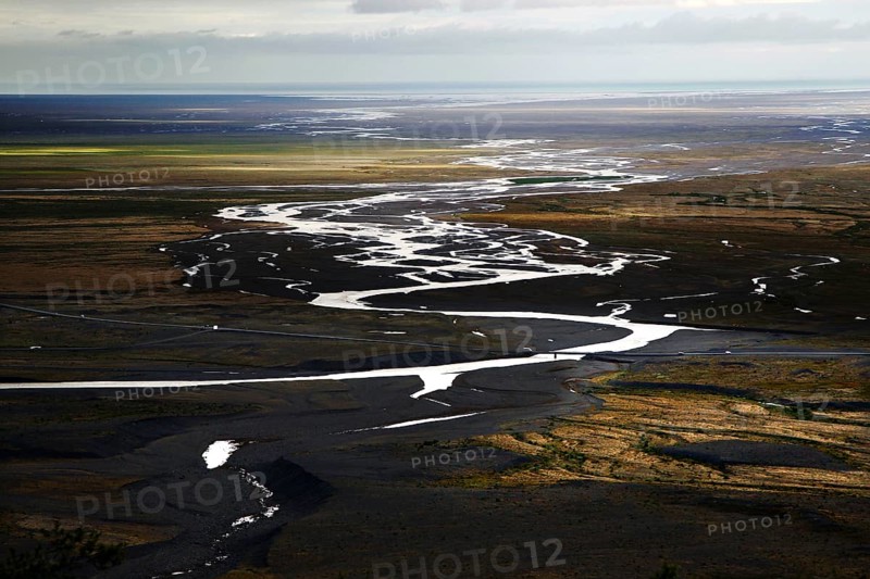 Sander with meandering glacier river