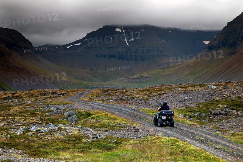 Woman on ATV